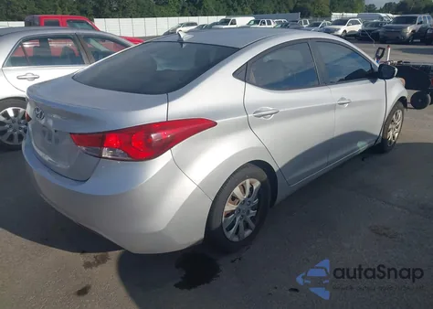 2012 Hyundai Elantra Gls (Ulsan Plant) from USA, damaged, VIN KMHDH4AE8CU258822